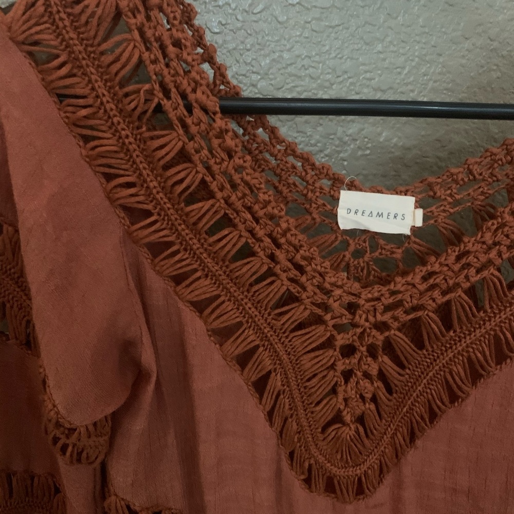 Crocheted boho top